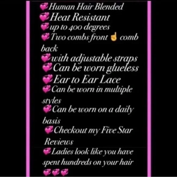 Human Hair Blended lace front wig 💕 - Picture 11 of 12